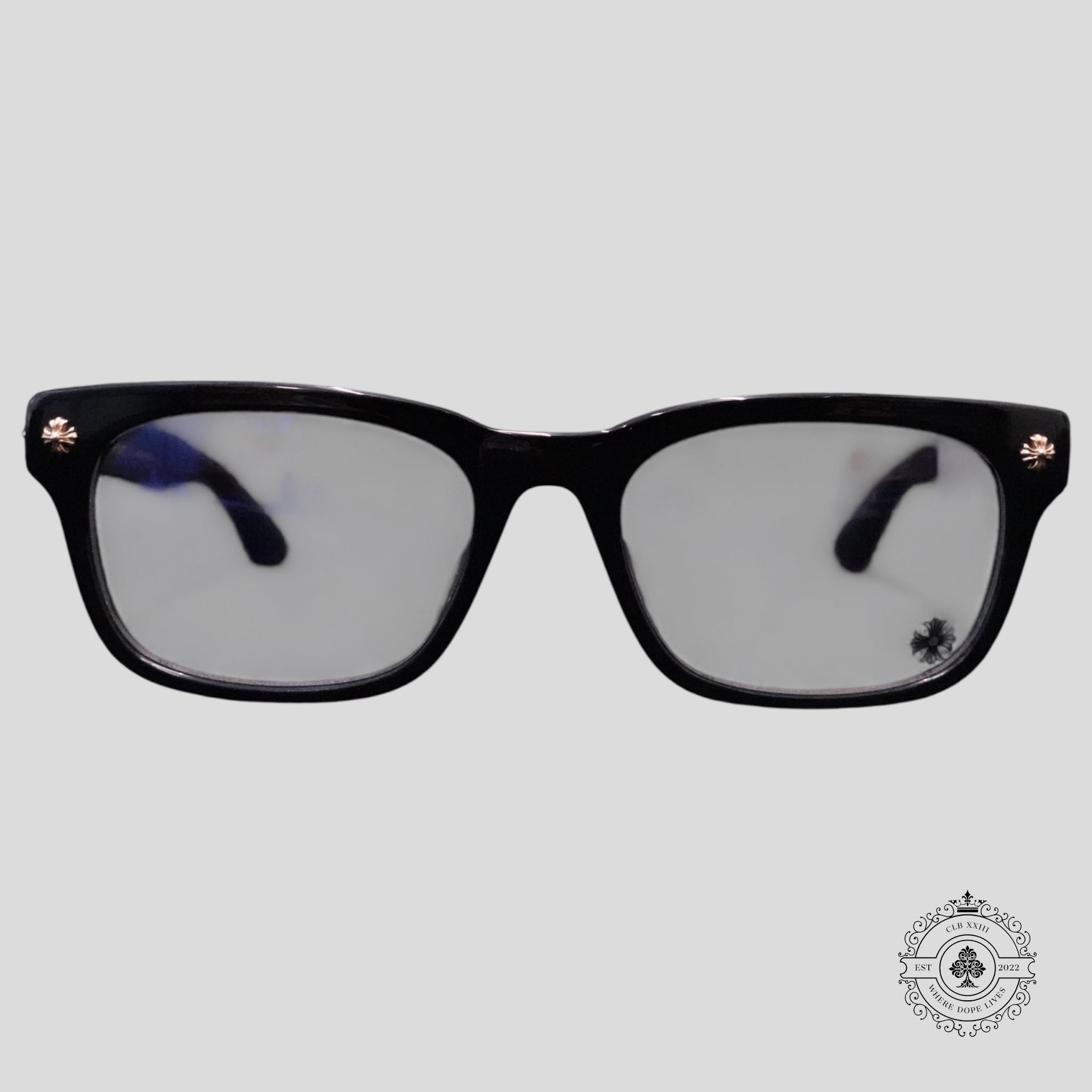 Chrome Hearts Vagilante Sunglasses in Black/Gold